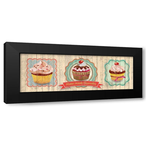 Fresh Cakes Black Modern Wood Framed Art Print by Skip Teller