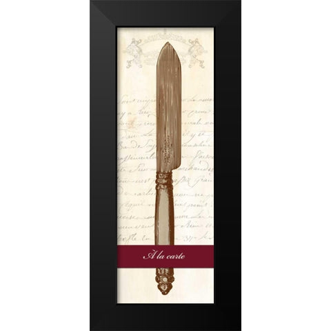 A la carte Black Modern Wood Framed Art Print by Dellal, Remy