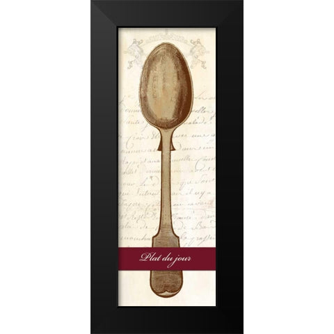 Plat du Jour Black Modern Wood Framed Art Print by Dellal, Remy