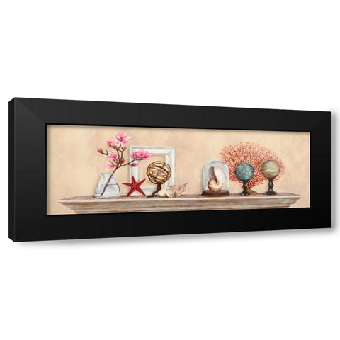 Memoires de voyage Black Modern Wood Framed Art Print by Dellal, Remy