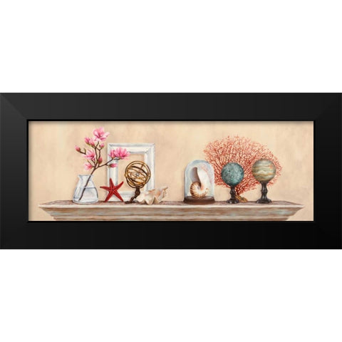 Memoires de voyage Black Modern Wood Framed Art Print by Dellal, Remy