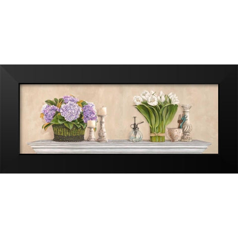 Memoires du jardin Black Modern Wood Framed Art Print by Dellal, Remy