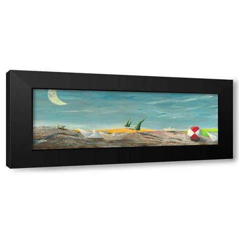 Rotolando verso Sud Black Modern Wood Framed Art Print with Double Matting by Larotonda, Donato