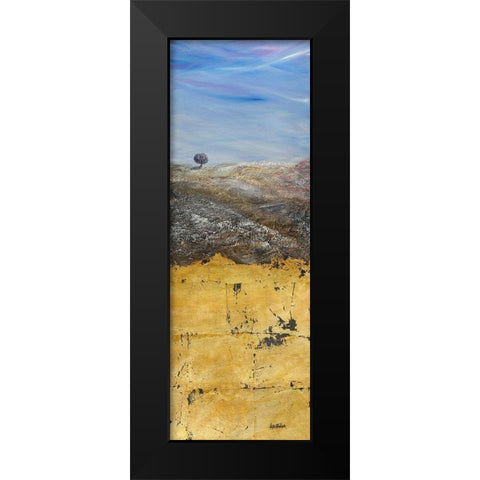 Solitario Black Modern Wood Framed Art Print by Larotonda, Donato
