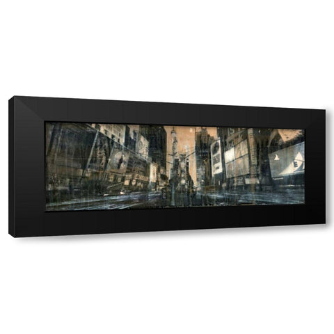 Times Square 1 Black Modern Wood Framed Art Print by Moschetta, Dario