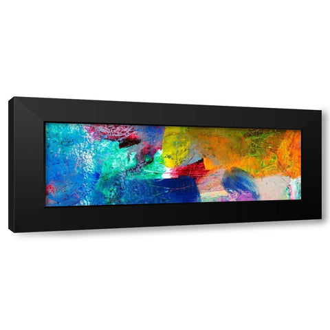 Painted Thought II  Black Modern Wood Framed Art Print with Double Matting by Dansop