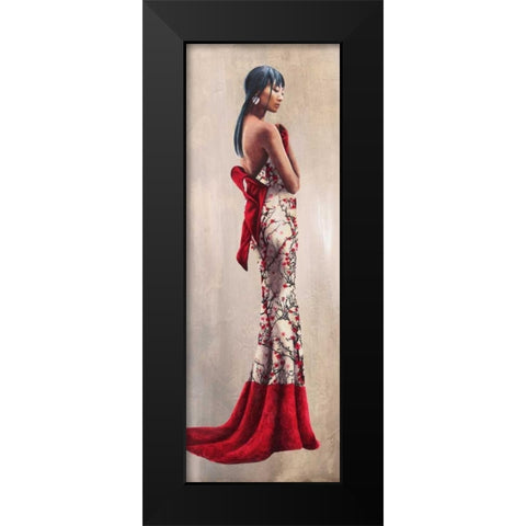 Princesse d Asie Black Modern Wood Framed Art Print by Duval, Sonya