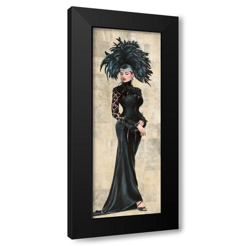 Deco Princess II Black Modern Wood Framed Art Print by Duval, Sonya
