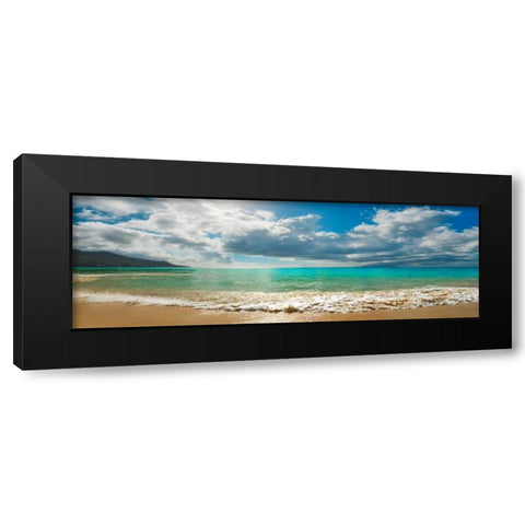 Baie Beau Vallon, Mahe, Seychelles Black Modern Wood Framed Art Print by Krahmer, Frank