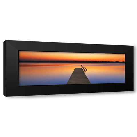 Boardwalk, Bavaria, Germany Black Modern Wood Framed Art Print by Krahmer, Frank