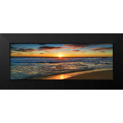 Sunset, Leeuwin National Park, Australia Black Modern Wood Framed Art Print by Krahmer, Frank