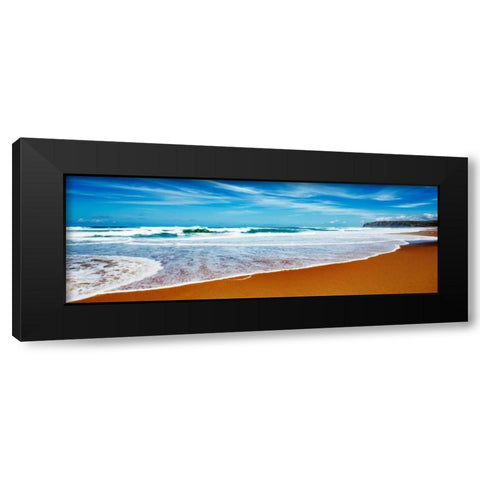 Praia Azul, Portugal Black Modern Wood Framed Art Print by Krahmer, Frank