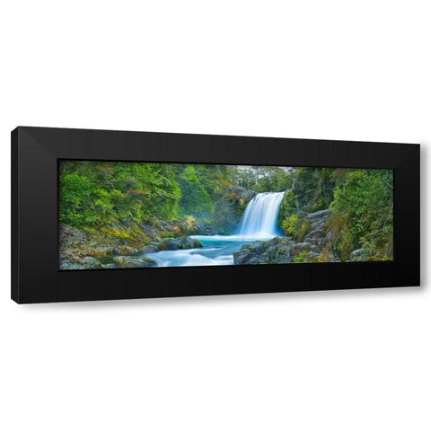 Tawhai Falls, New Zealand (detail) Black Modern Wood Framed Art Print by Frank, Krahmer