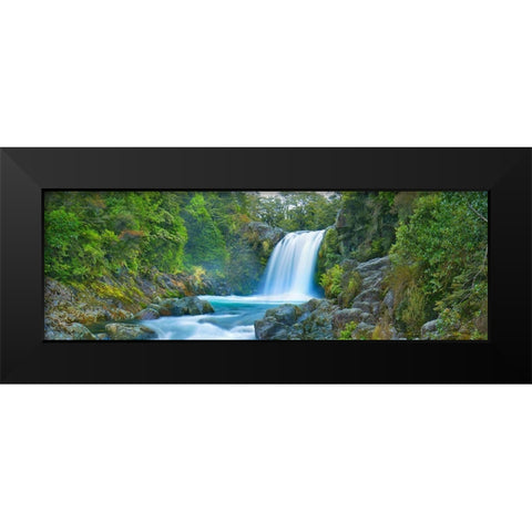 Tawhai Falls, New Zealand (detail) Black Modern Wood Framed Art Print by Frank, Krahmer