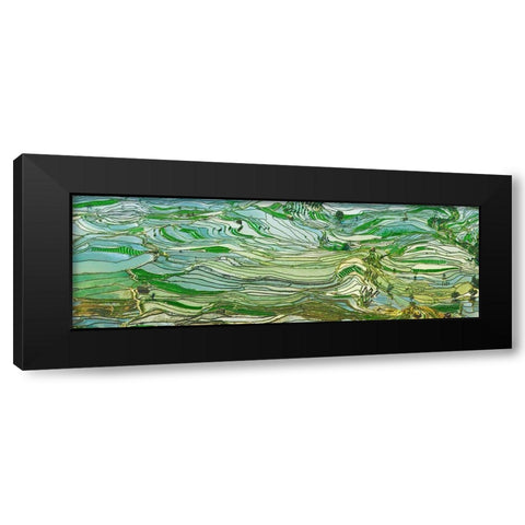 Rice Terraces- Yunnan- China Black Modern Wood Framed Art Print by Krahmer, Frank