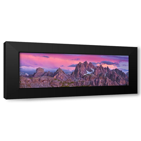 Cadini di Misurina- Dolomites Black Modern Wood Framed Art Print with Double Matting by Krahmer, Frank