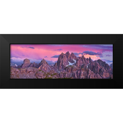 Cadini di Misurina- Dolomites Black Modern Wood Framed Art Print by Krahmer, Frank