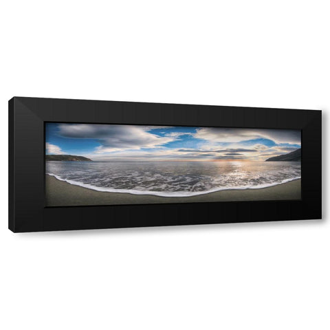 Onda del mattino Black Modern Wood Framed Art Print by Fulvio, Ferrua