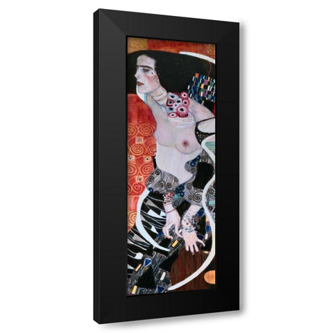 Salome Black Modern Wood Framed Art Print by Klimt, Gustav