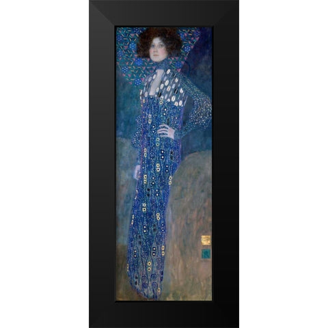 Emilie Louise FlÃ¶ge Black Modern Wood Framed Art Print by Klimt, Gustav