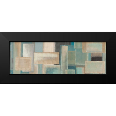 Aquamarine Black Modern Wood Framed Art Print by Corrado, Italo