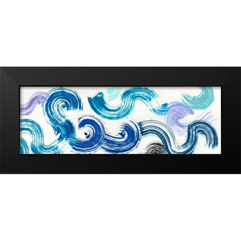 Ocean Almighty Black Modern Wood Framed Art Print by Ikeda, Haru