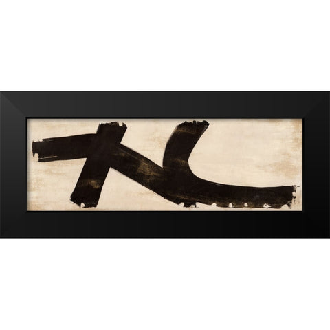 Life Black Modern Wood Framed Art Print by Ikeda, Haru
