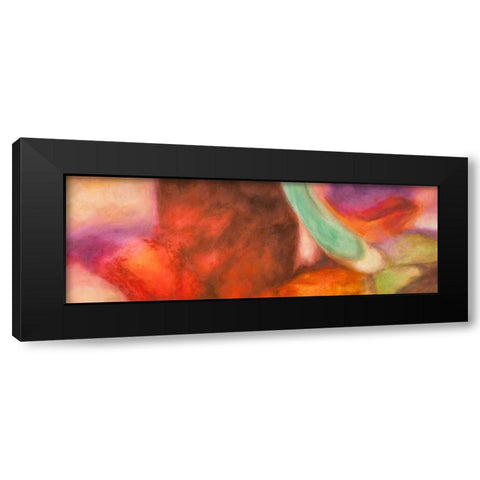 Nirvana Black Modern Wood Framed Art Print with Double Matting by Demos, Jean-Luc