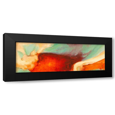 Namaste Black Modern Wood Framed Art Print with Double Matting by Demos, Jean-Luc