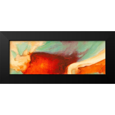 Namaste Black Modern Wood Framed Art Print by Demos, Jean-Luc