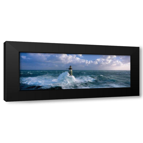 Ar-Men Black Modern Wood Framed Art Print with Double Matting by Guichard, Jean