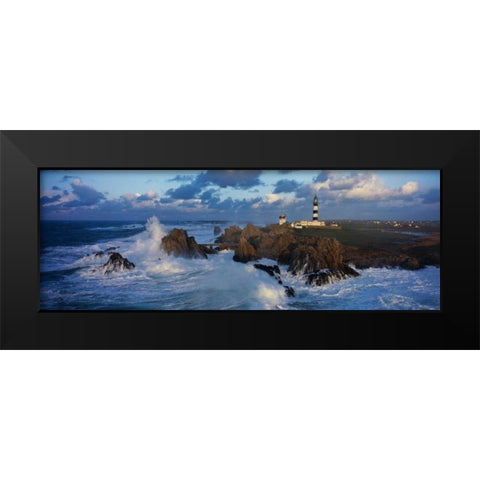 Le Creac h Bretagne Black Modern Wood Framed Art Print by Guichard, Jean