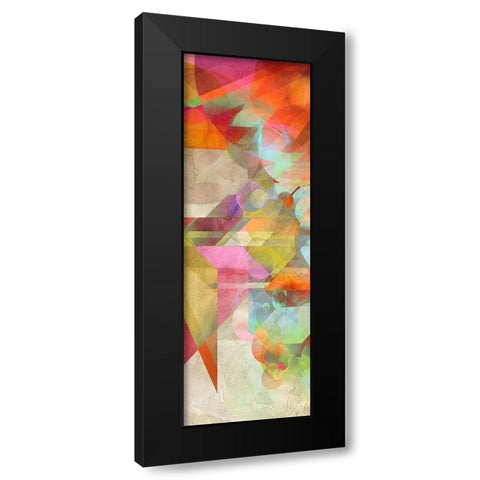 Colorfall I Black Modern Wood Framed Art Print with Double Matting by Kaj, Rama