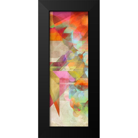 Colorfall I Black Modern Wood Framed Art Print by Kaj, Rama
