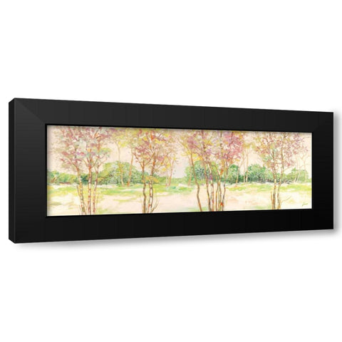 Bosco di betulle II Black Modern Wood Framed Art Print with Double Matting by Lucas
