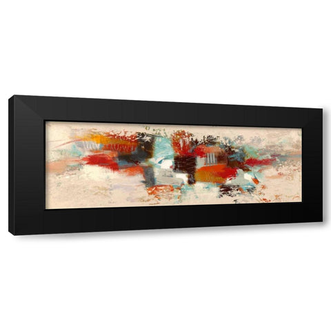Primavera Black Modern Wood Framed Art Print by Lucas
