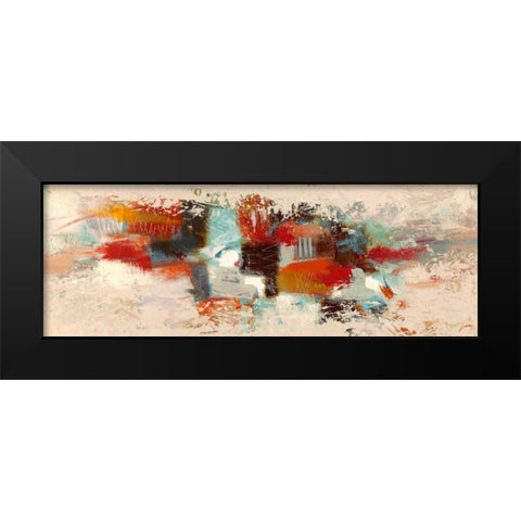 Primavera Black Modern Wood Framed Art Print by Lucas