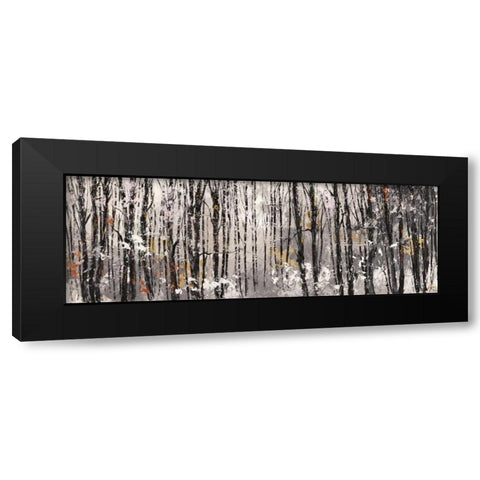 Bosco al mattino Black Modern Wood Framed Art Print by Lucas