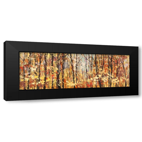 Nel bosco assolato Black Modern Wood Framed Art Print with Double Matting by Lucas