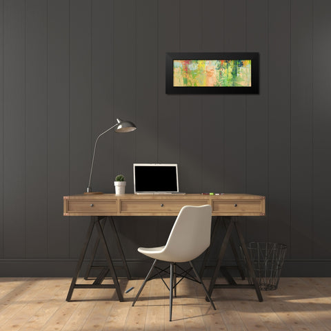 Jungla Black Modern Wood Framed Art Print by Lucas