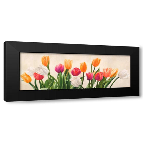Nel mio giardino Black Modern Wood Framed Art Print with Double Matting by Villa, Luca