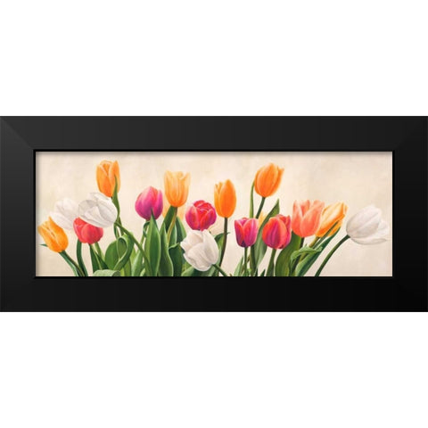 Nel mio giardino Black Modern Wood Framed Art Print by Villa, Luca