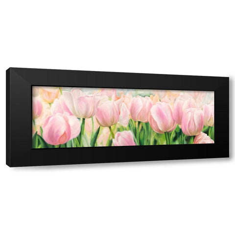 Primavera Black Modern Wood Framed Art Print with Double Matting by Villa, Luca