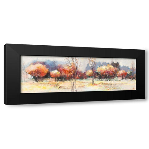 Boschi destate Black Modern Wood Framed Art Print by Florio, Luigi