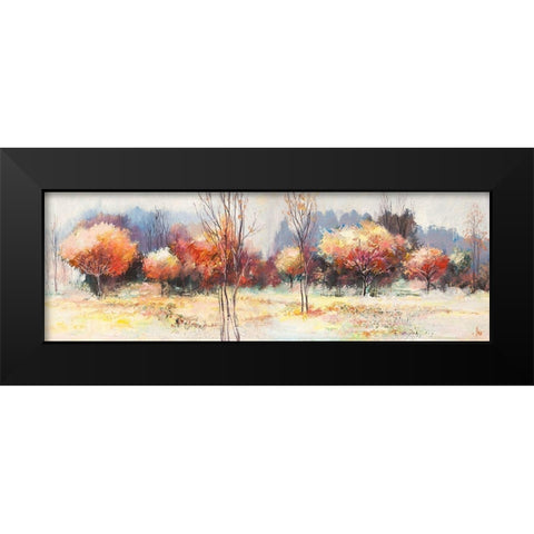 Boschi destate Black Modern Wood Framed Art Print by Florio, Luigi