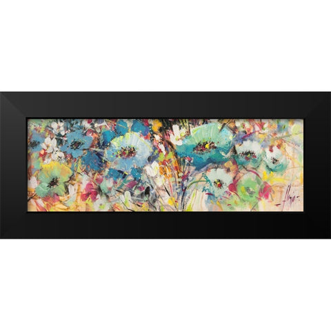 Campo di fiori in Primavera II (detail) Black Modern Wood Framed Art Print by Florio, Luigi