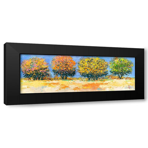 Alberi in estate Black Modern Wood Framed Art Print by Florio, Luigi