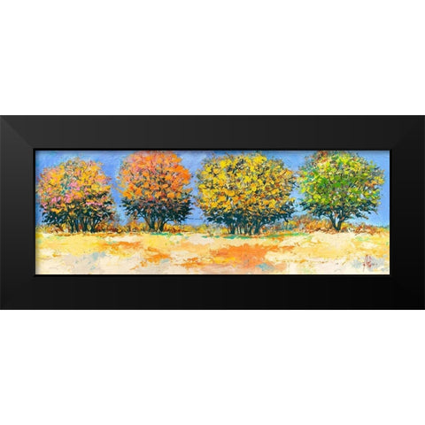Alberi in estate Black Modern Wood Framed Art Print by Florio, Luigi