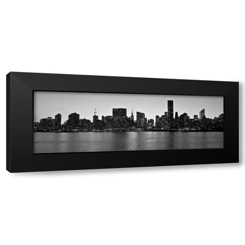 Midtown Manhattan skyline, NYC Black Modern Wood Framed Art Print by Setboun, Michel