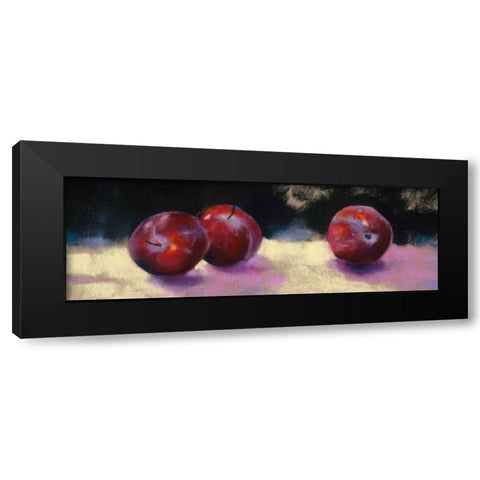 Plums Black Modern Wood Framed Art Print by Whatmore, Nel